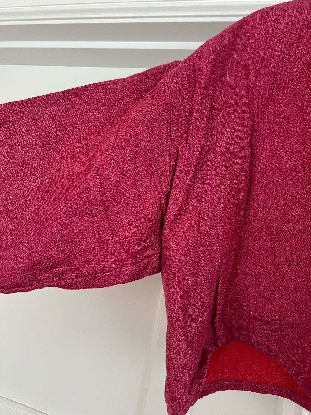 Eileen Fisher LINEN Open Front Jacket - Picture 2 of 4